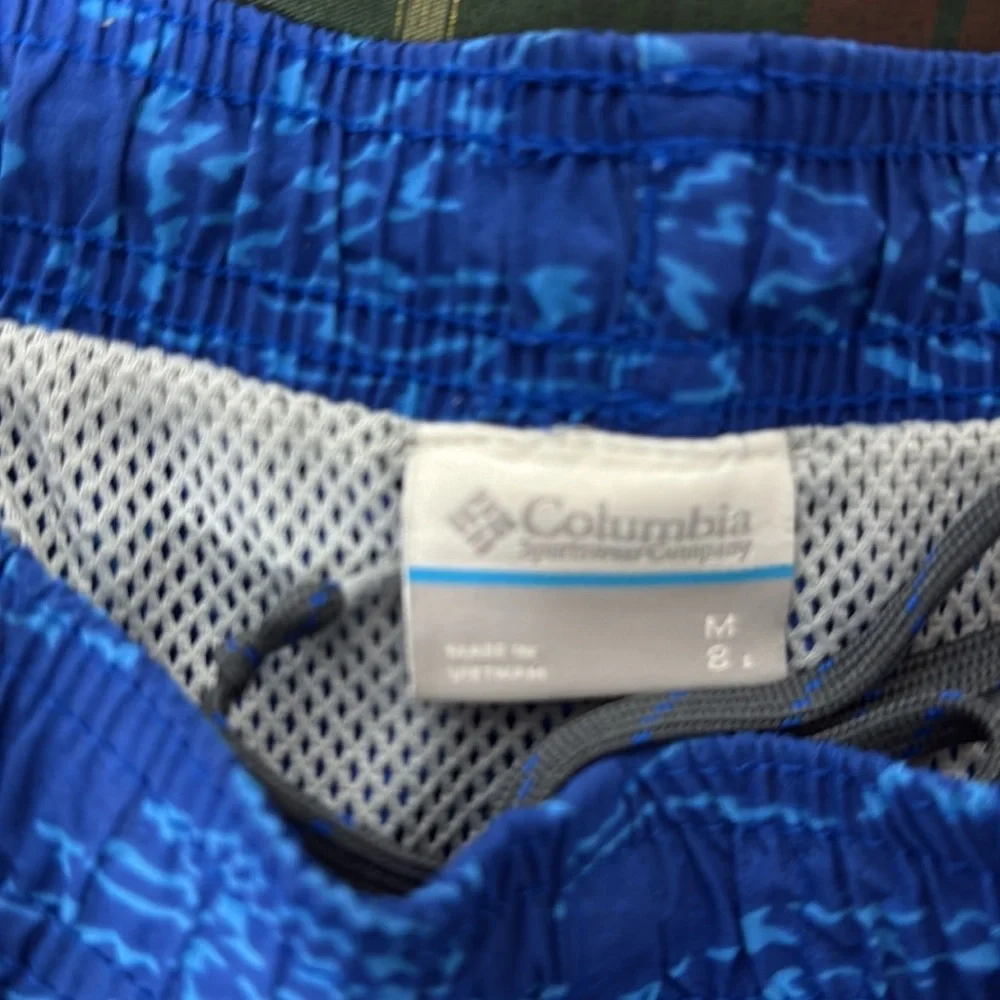 Columbia Blue Board Shorts Quick-Dry Swimwear